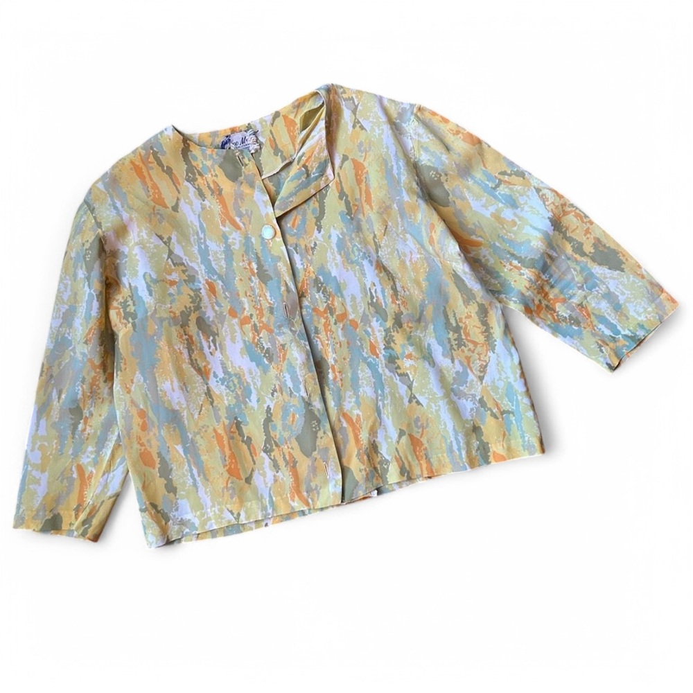 SOLD Vintage Abstract Patterned Blouse
